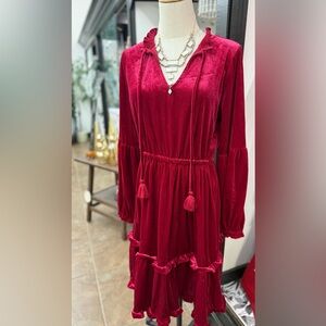 Simply Southern Red Velvet  Dress